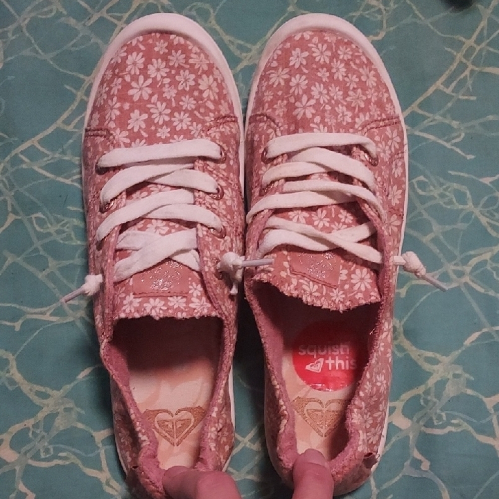 Floral Pink Women's Sneakers - Picture 7 of 7